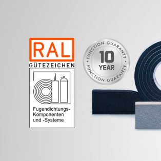 pre-compressed joint sealing tapes such as ISO-BLOCO 600 receives RAL-Quality mark